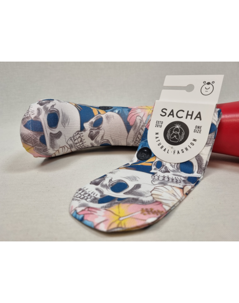 CALCETINES ORIGINALES TOBILLEROS DE MUJER CON CALAVERAS