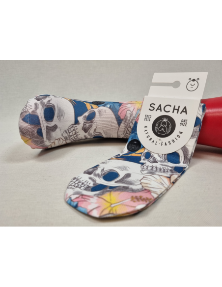 CALCETINES ORIGINALES TOBILLEROS DE MUJER CON CALAVERAS