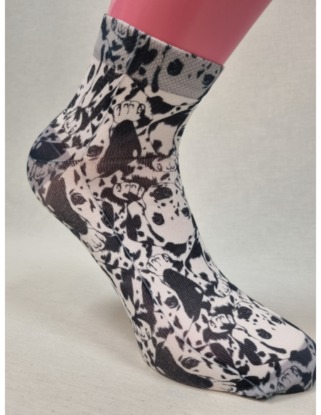 CALCETINES PREMIUM TOBILLEROS DE HOMBRE CON DALMATAS