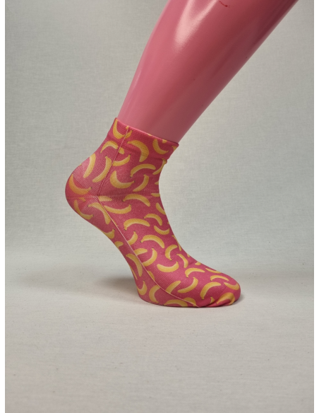 CALCETINES DIVERTIDOS TOBILLEROS DE HOMBRE CON PLATANOS