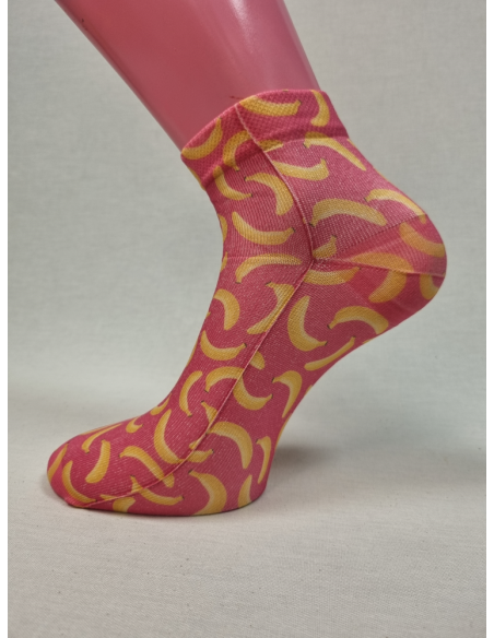 CALCETINES DIVERTIDOS TOBILLEROS DE HOMBRE CON PLATANOS