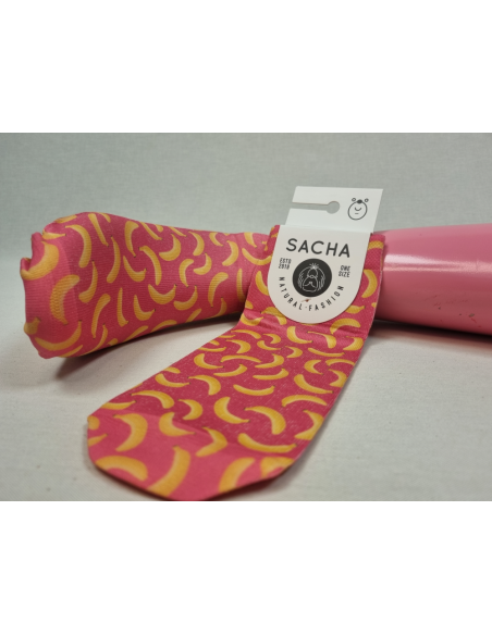 CALCETINES DIVERTIDOS TOBILLEROS DE HOMBRE CON PLATANOS