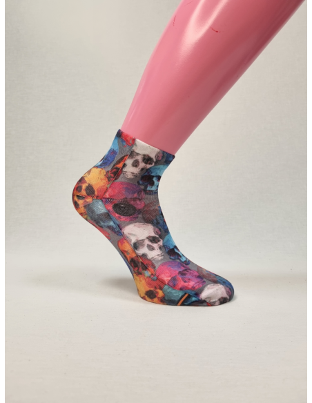 CALCETINES TOBILLEROS ORIGINALES DE HOMBRE CON CALVERAS COLORES