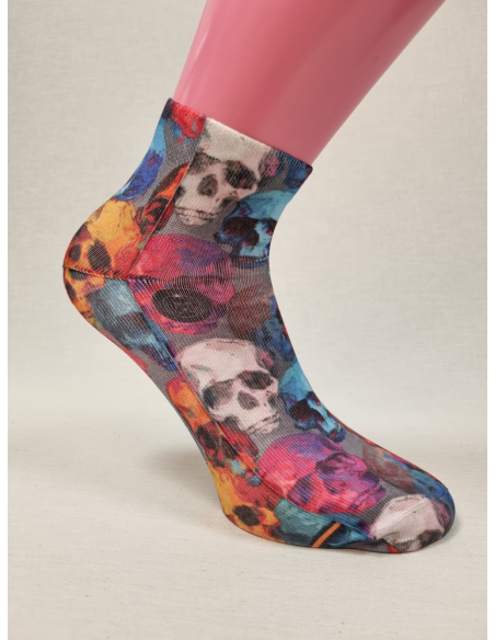 CALCETINES TOBILLEROS ORIGINALES DE HOMBRE CON CALVERAS COLORES