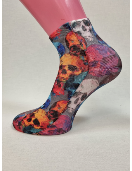 CALCETINES TOBILLEROS ORIGINALES DE HOMBRE CON CALVERAS COLORES