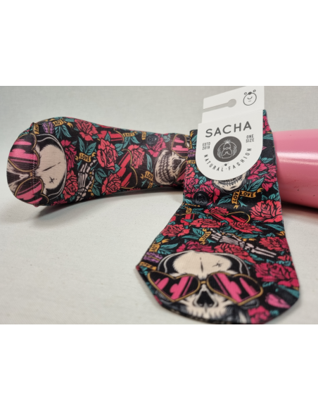 CALCETINES INFORMALES TOBILLEROS DE HOMBRE CON CALAVERAS ENAMORADAS
