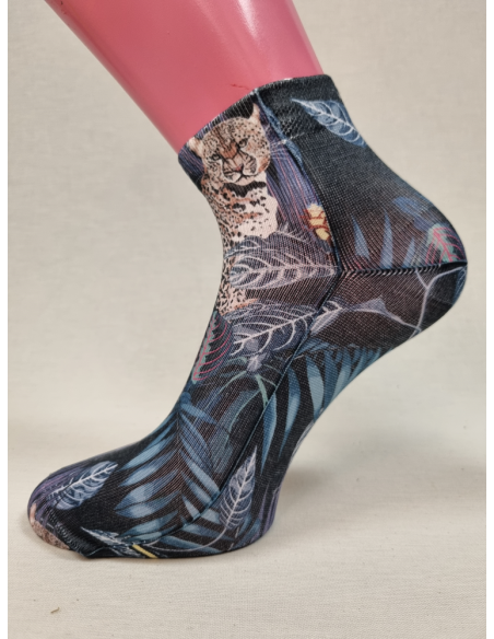 CALCETINES IDEALES TOBILLEROS DE HOMBRE CON TIGRE EN SELVA
