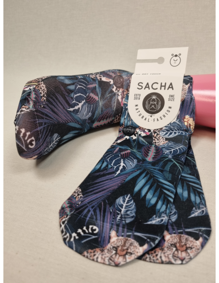 CALCETINES IDEALES TOBILLEROS DE HOMBRE CON TIGRE EN SELVA