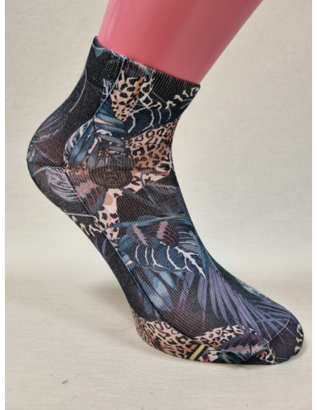 CALCETINES IDEALES TOBILLEROS DE HOMBRE CON TIGRE EN SELVA