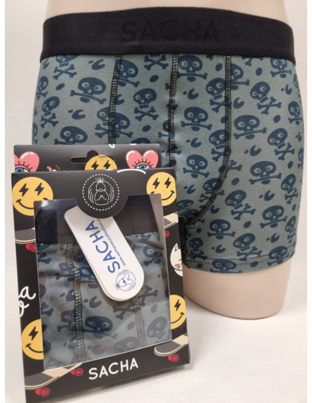 BOXER DIVERTIDOS DE HOMBRE CON CALAVERAS PIRATA