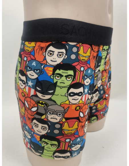 BOXER DIVERTIDO DE HOMBRE CON SUPER HEROES