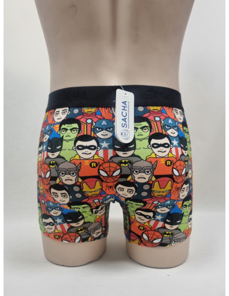 BOXER DIVERTIDO DE HOMBRE CON SUPER HEROES