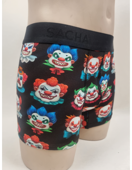 BOXER ATREVIDO DE HOMBRE CON PAYASO FELIZ