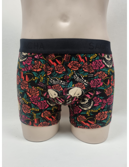 BOXER ATREVIDO DE HOMBRE CON CALAVERAS ENAMORADAS