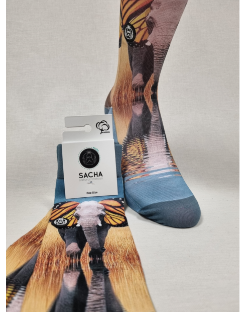 CALCETINES ELEFANTE MARIPOSA