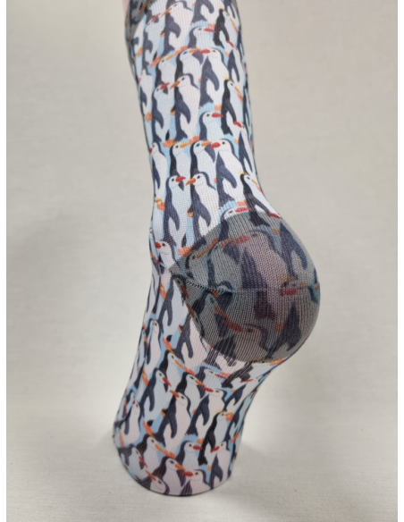 CALCETINES SIMPATICOS DE HOMBRE CON DISEÑO PINGUINOS