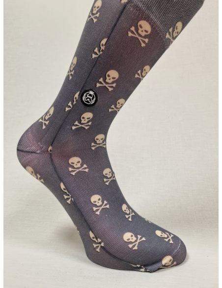 CALCETINES MOLONES DE HOMBRE DE CALAVERA PIRATA