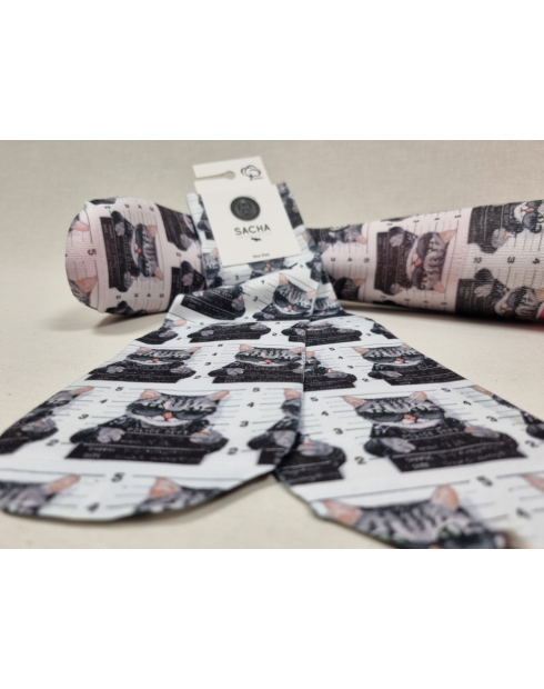 CALCETINES ALEGRES DE HOMBRE CON GATO...