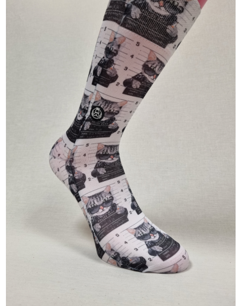 CALCETINES ALEGRES DE HOMBRE CON GATO...