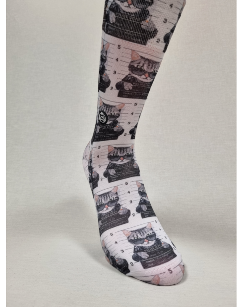 CALCETINES ALEGRES DE HOMBRE CON GATO...