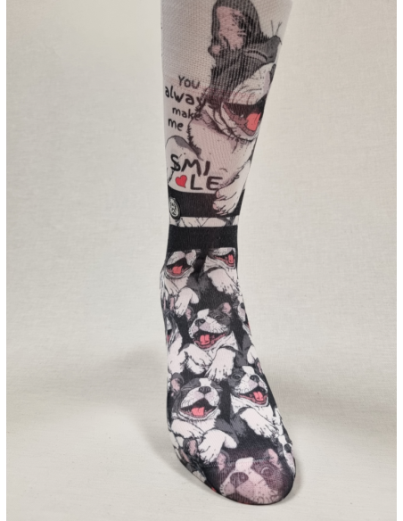CALCETINES INFORMALES DE HOMBRE CON PERRO FELIZ