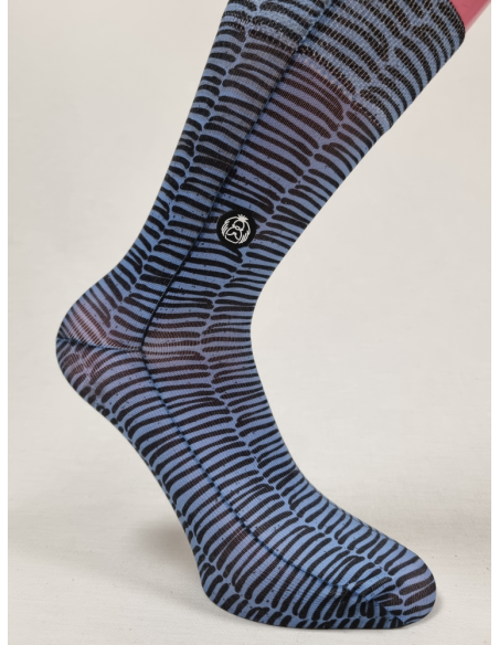 CALCETINES DIBUJADOS DE HOMBRE CON RAYAS