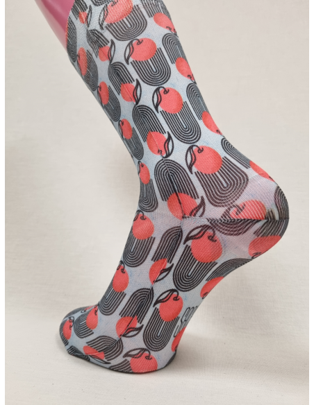 CALCETINES ELEGANTES DE HOMBRE CON CEREZAS