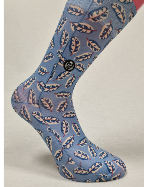 CALCETINES HAPPY DE HOMBRE CON HOJAS