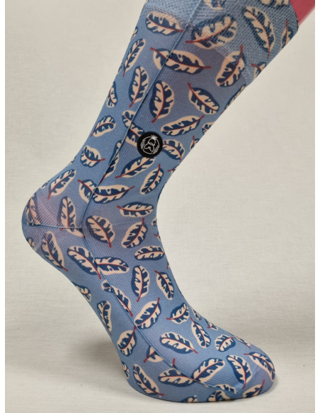 CALCETINES HAPPY DE HOMBRE CON HOJAS