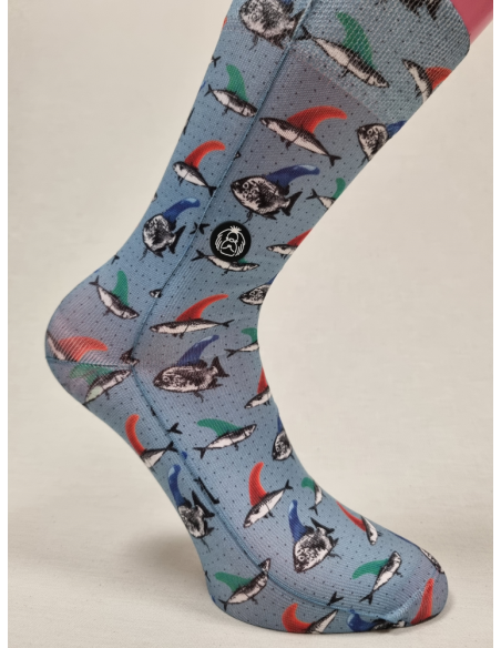 CALCETINES ORIGINALES DE HOMBRE TIBURON SARDINA
