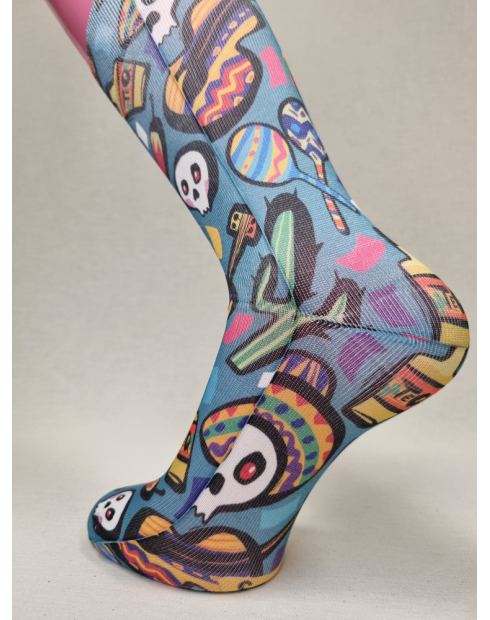 CALCETINES DIVERTIDOS CALAVERAS Y...