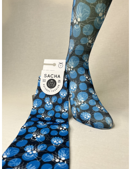 CALCETINES ORIGINALES DE HOMBRE CALAVERAS CELESTE
