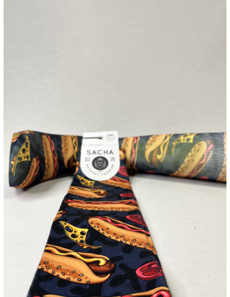 CALCETINES DIVERTIDOS DE HOMBRE PIZZA AND HOT-DOG