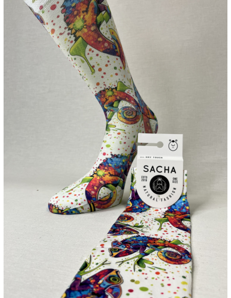 CALCETINES DIVERTIDOS DE HOMBRE CAMALEON