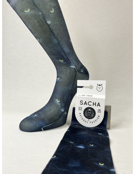 CALCETIN ORIGINAL DE HOMBRE GATOS NEGROS