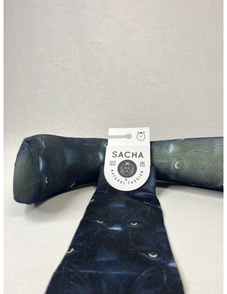 CALCETIN ORIGINAL DE HOMBRE GATOS NEGROS