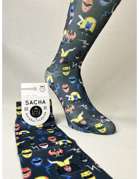 CALCETINES ORIGINALES DE HOMBRE POWER RANGERS
