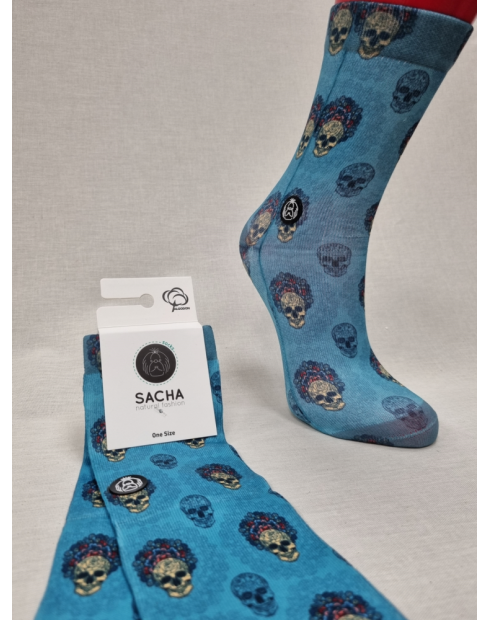 CALCETINES ORIGINALES DE COLOR AZUL...