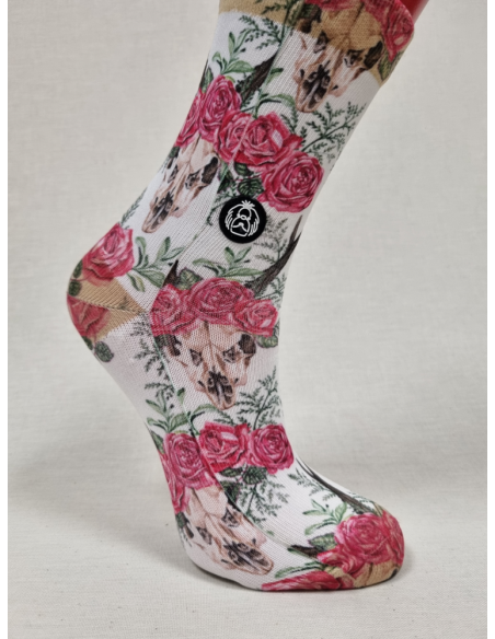 CALCETINES ORIGINALES DE MUJER CON CALAVERA DE CIERVO