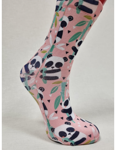 CALCETINES ALEGRES DE MUJER CON DIBUJO OSO PANDA
