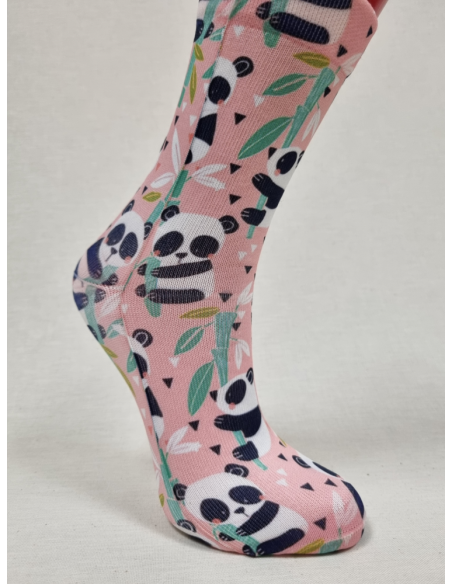 CALCETINES ALEGRES DE MUJER CON DIBUJO OSO PANDA