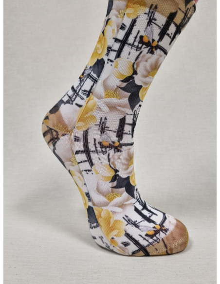 CALCETINES INFORMALES DE MUJER CON ABEJAS EN FLOR