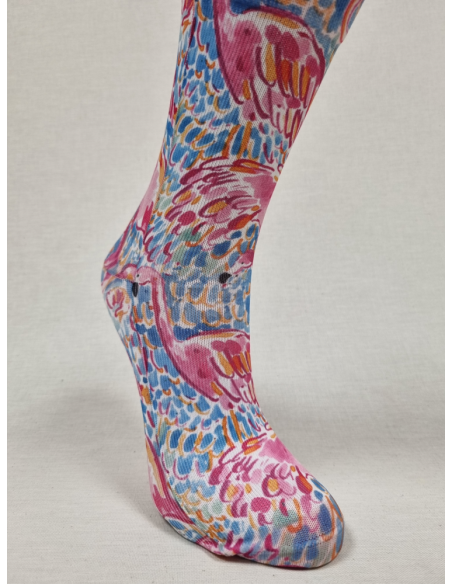 CALCETINES COMODOS DE MUJER CON FLAMENCOS