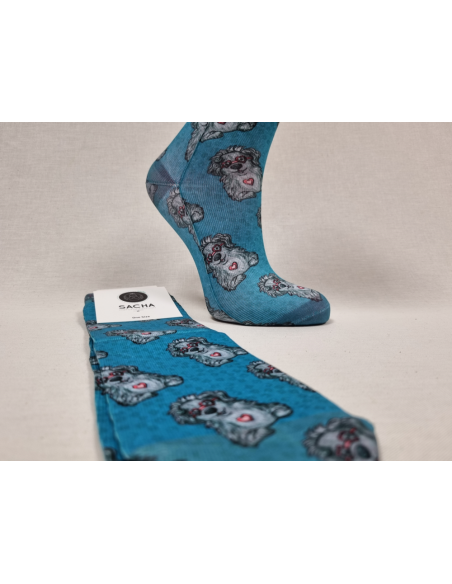 CALCETINES DIVERTIDOS DE MUJER DE MASCOTA ENAMORADA