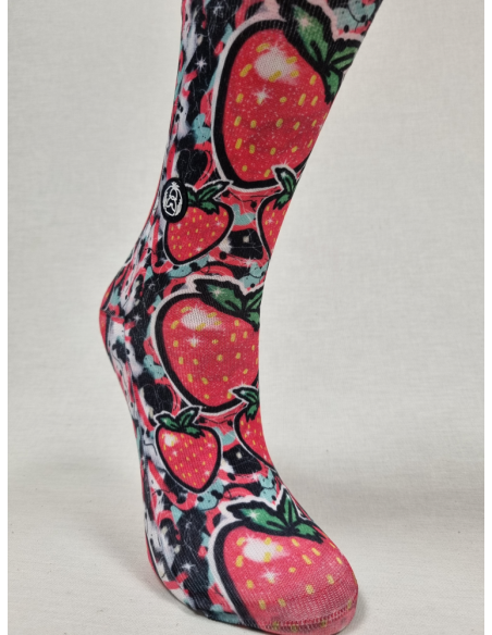 CALCETINES ORIGINALES DE MUJER CON FRESAS
