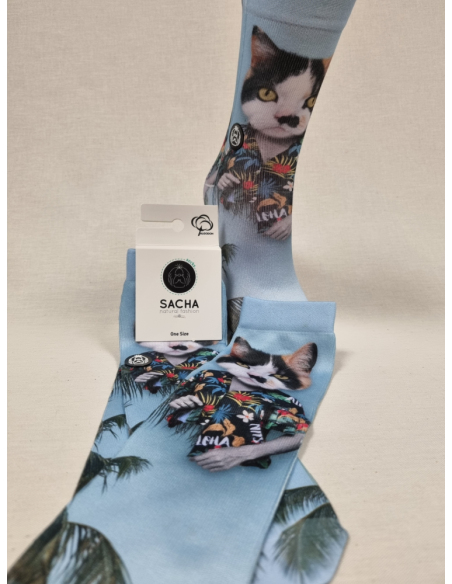 CALCETINES GATA EN EL CARIBE