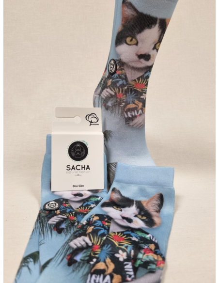 CALCETINES GATA EN EL CARIBE