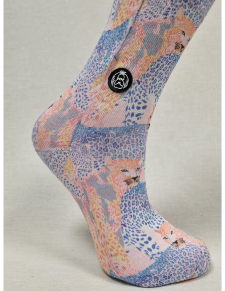 CALCETINES INFORMALES DE MUJER CON LEOPARDOS