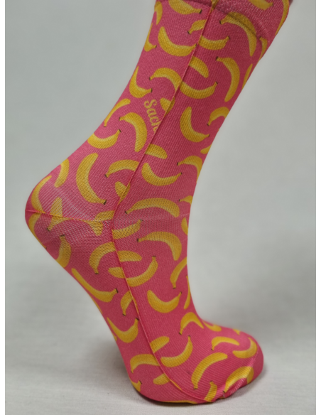 CALCETINES DIVERTIDOS DE MUJER DIBUJO PLÁTANO DE CANARIAS