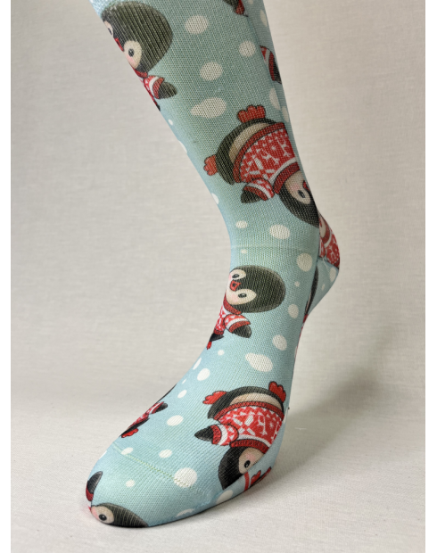 CALCETINES MOLONES DE MUJER PINGUINOS